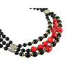 Exclusive necklace &quot;Red-Black 2&quot; (&quot;Ethnic&quot; Collection)