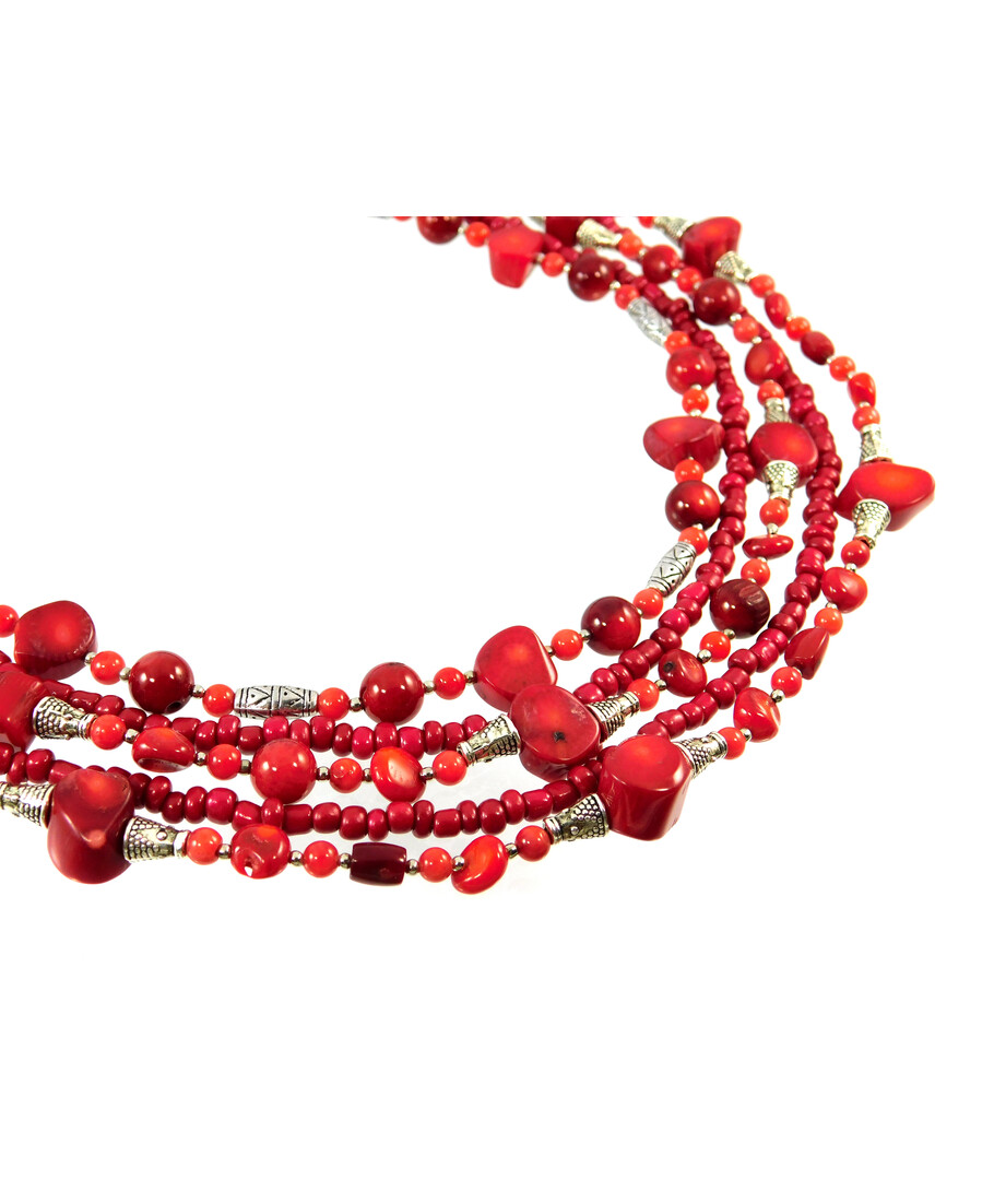 Exclusive necklace "Mother's necklace" Coral