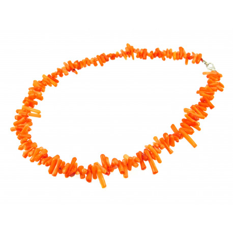Намисто корал зубчик оранжевий