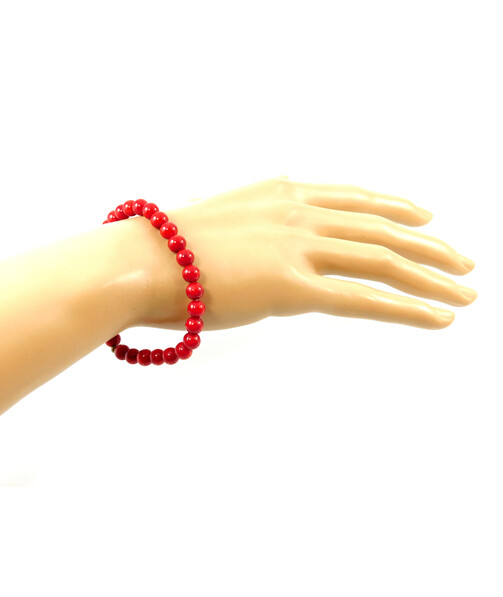 Coral bracelet, silver