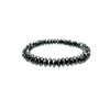 Exclusive bracelet Hematite rondel facet