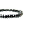 Exclusive bracelet Hematite rondel facet