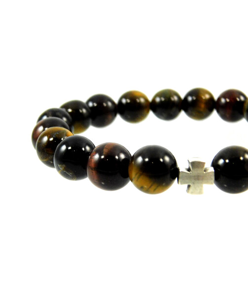 Exclusive bracelet Tiger's eye, Hawk's eye, Bull's eye