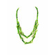Эксклюзивное ожерелье "Зеленый рай" Коралл 2-рядное
