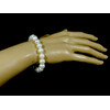 Exclusive pearl bracelet, silver clasp