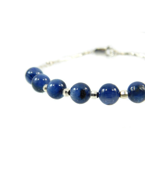 Exclusive bracelet "Silver model 3" Kyanite