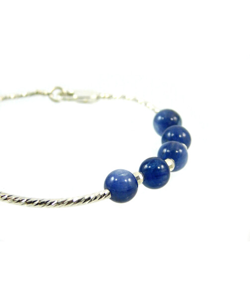 Exclusive bracelet "Silver model 2" Kyanite