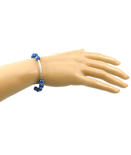 Exclusive bracelet "Silver model 2" Kyanite