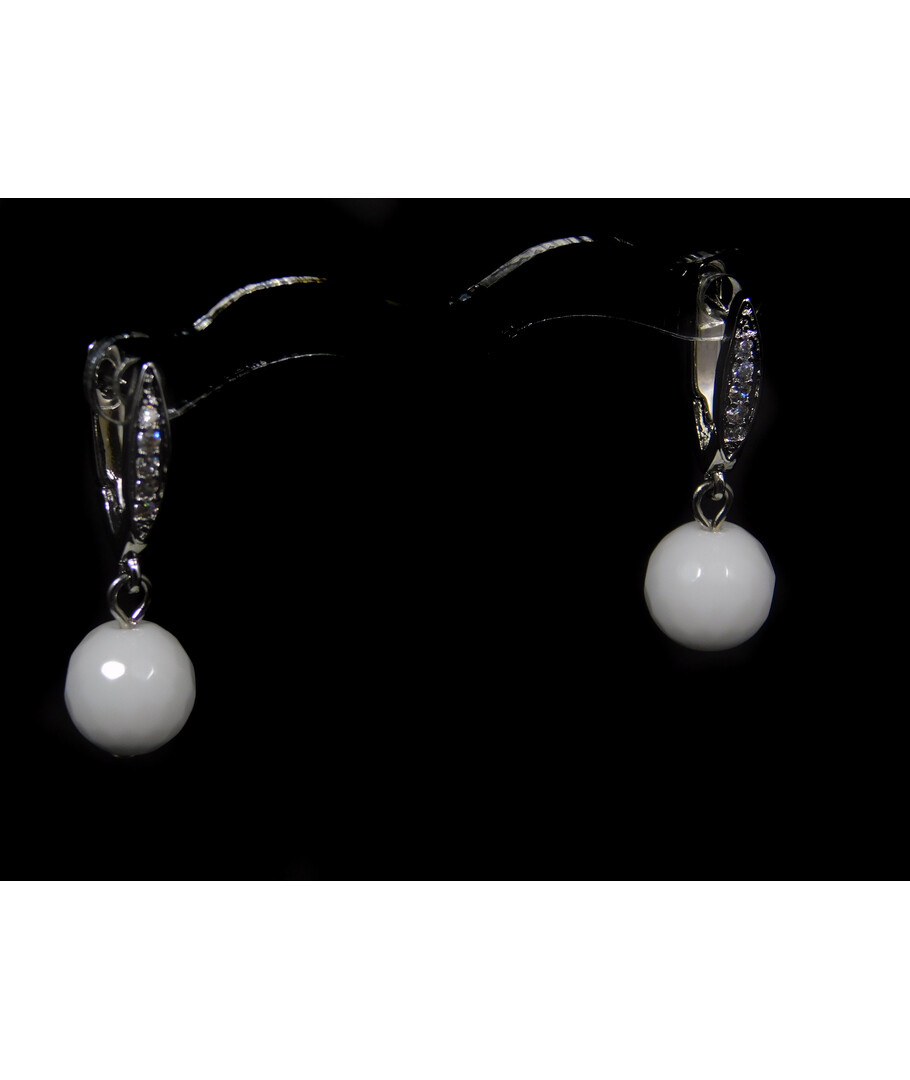 Exclusive Agate facet earrings