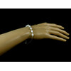 Exclusive bracelet Pearls, silver