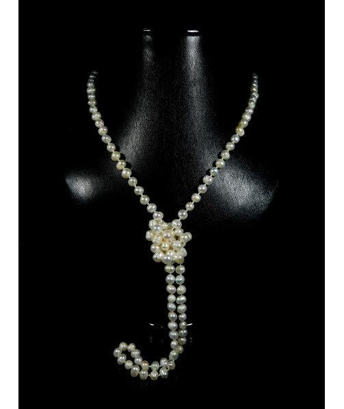 Necklace White pearls 7-8mm 120cm