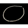 Necklace White pearls 7mm 45cm silver