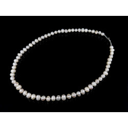 Necklace White pearls 8mm 50cm