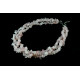 Ожерелье Розовый кварц крошка трехрядное
