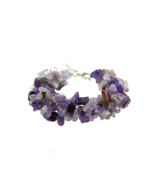 Amethyst crumb bracelet