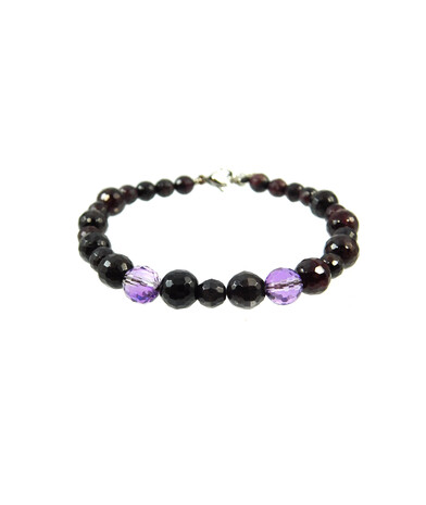 Exclusive bracelet Garnet, Ametrine