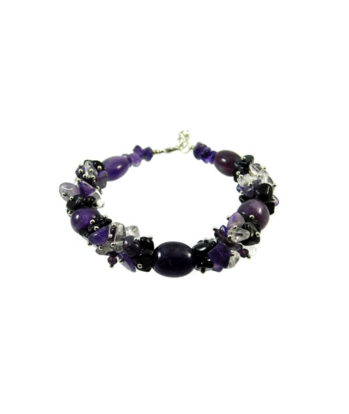 Exclusive Amethyst bracelet "Collins"