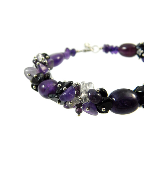 Exclusive Amethyst bracelet "Collins"