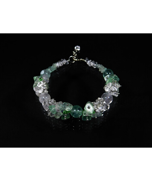 Exclusive bracelet "Dionia" Fluorite