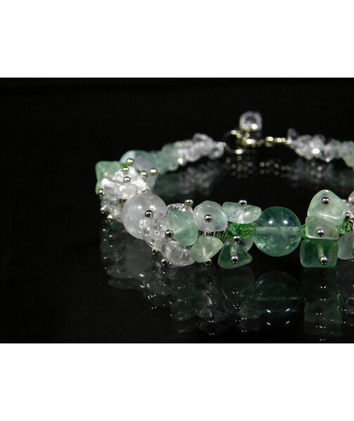 Exclusive bracelet "Dionia" Fluorite