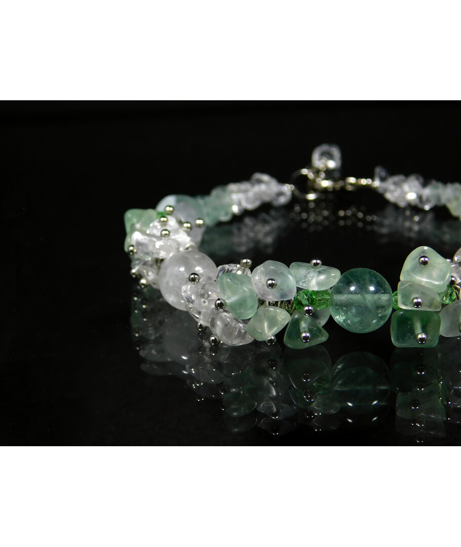 Exclusive bracelet "Dionia" Fluorite