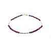 Exclusive ruby facet bracelet, silver