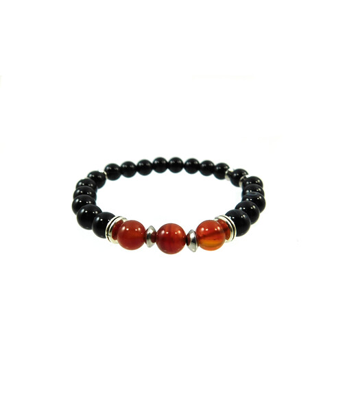 Exclusive bracelet Agate, Carnelian