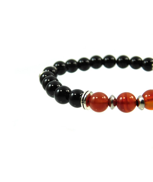 Exclusive bracelet Agate, Carnelian