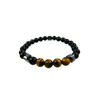 Exclusive bracelet Agate, Tiger&#039;s eye, Hematite