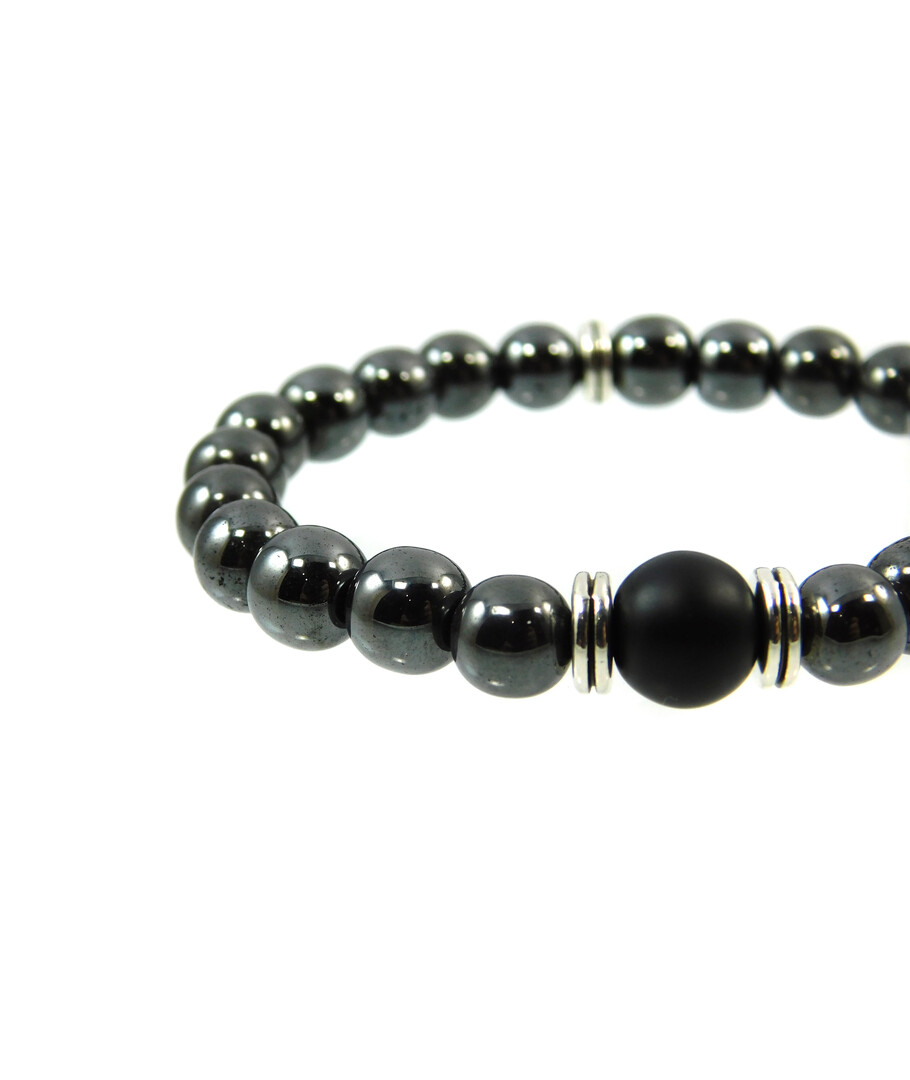 Exclusive Hematite, Shungite bracelet