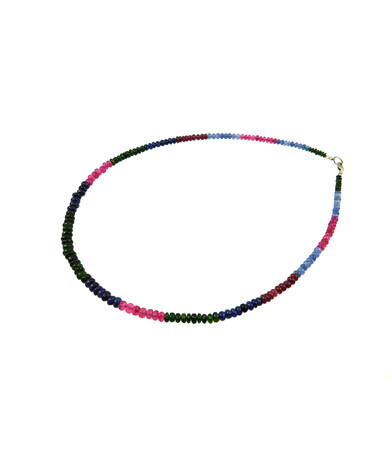 Tourmaline necklace India rondel