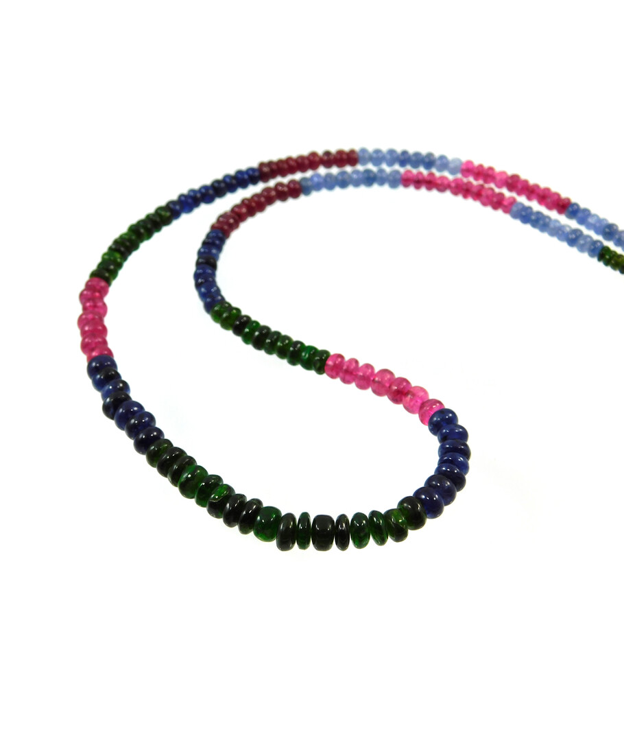 Tourmaline necklace India rondel