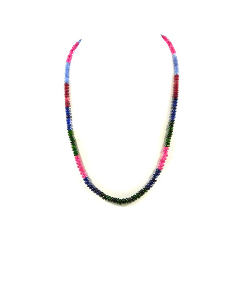 Tourmaline necklace India rondel