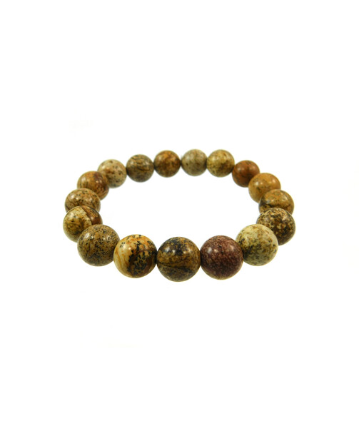 Bracelet Jasper 12 mm sand