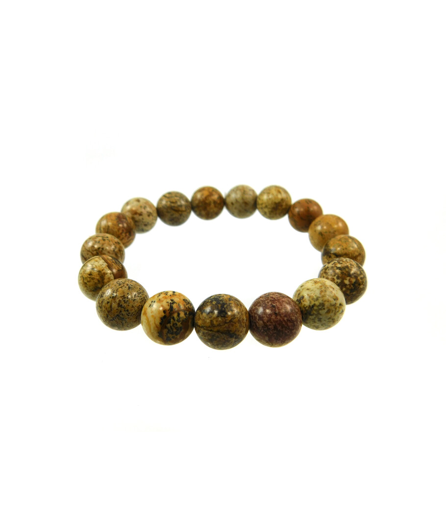 Bracelet Jasper 12 mm sand