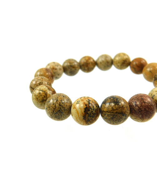 Bracelet Jasper 12 mm sand