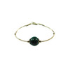 Malachite bracelet, silver