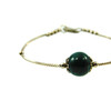 Malachite bracelet, silver