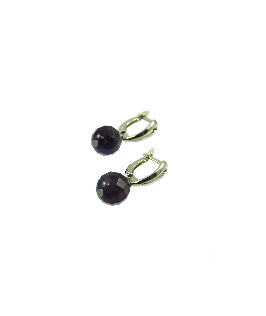 Exclusive earrings Amethyst facet