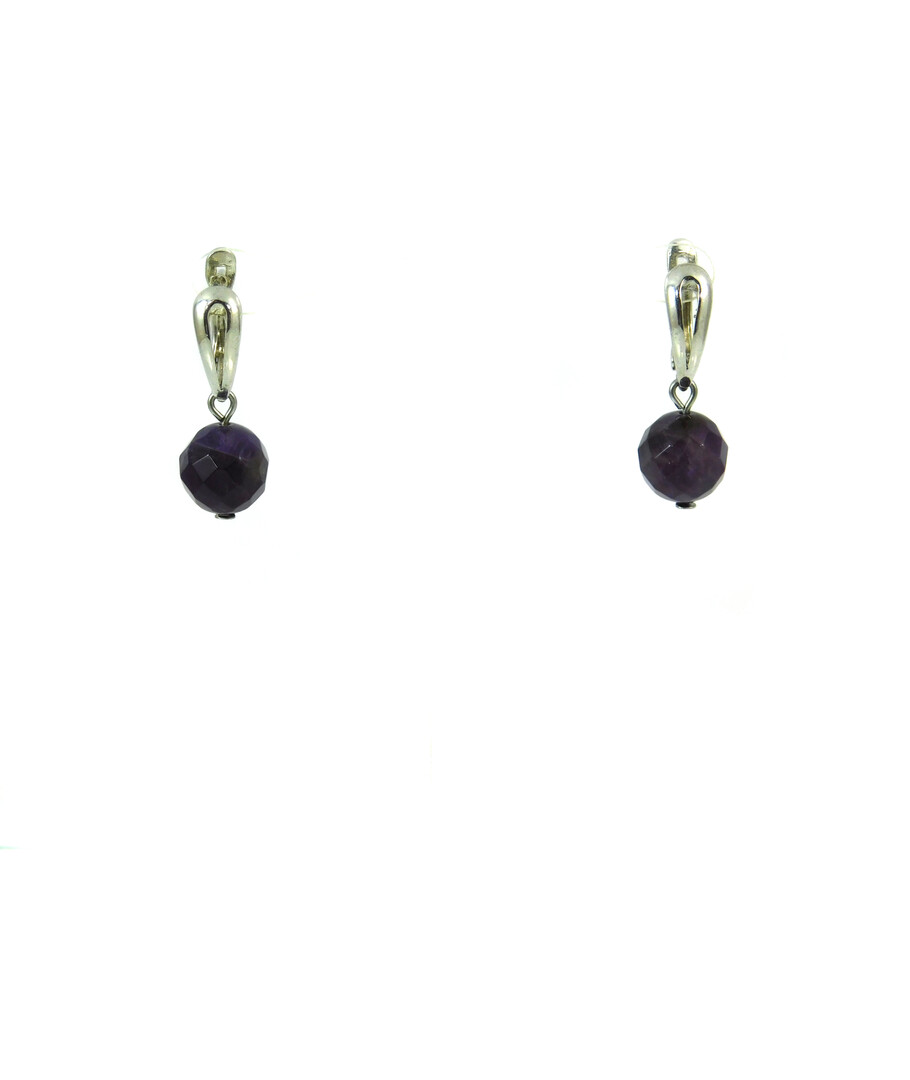 Exclusive earrings Amethyst facet