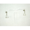 Earrings &quot;Triangle&quot; 10x8 mm														