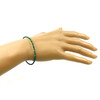 Malachite bracelet 3 mm, silver