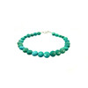 Amazonite coin bracelet 5 mm, silver