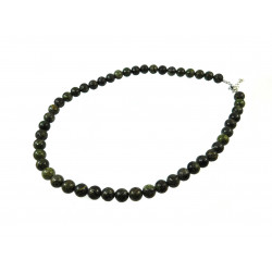 Ожерелье Яшма 10мм зеленая