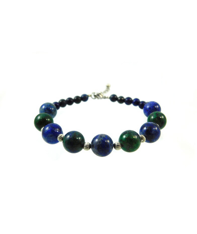 Exclusive bracelet Azurite, Lapis lazuli