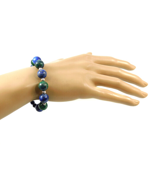 Exclusive bracelet Azurite, Lapis lazuli