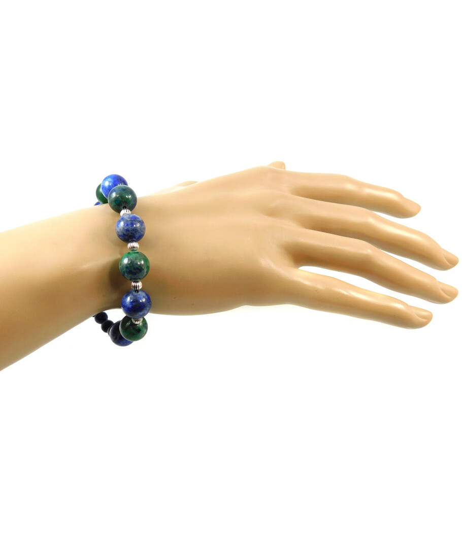 Exclusive bracelet Azurite, Lapis lazuli