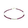 Exclusive bracelet &quot;Silver model&quot; Ruby facet