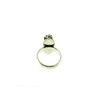 Rutile quartz ring, silver