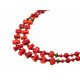 Эксклюзивное ожерелье "Вилина" Коралл 2-рядное